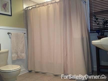 First Floor Bath : Newly renovated, spacious full bath.
