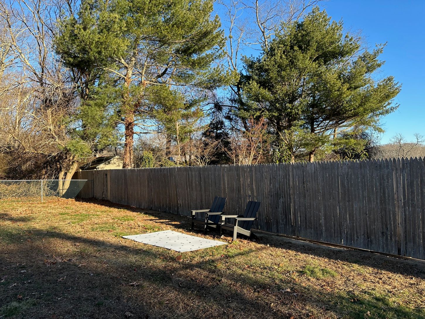  Outside fenced in yard - private