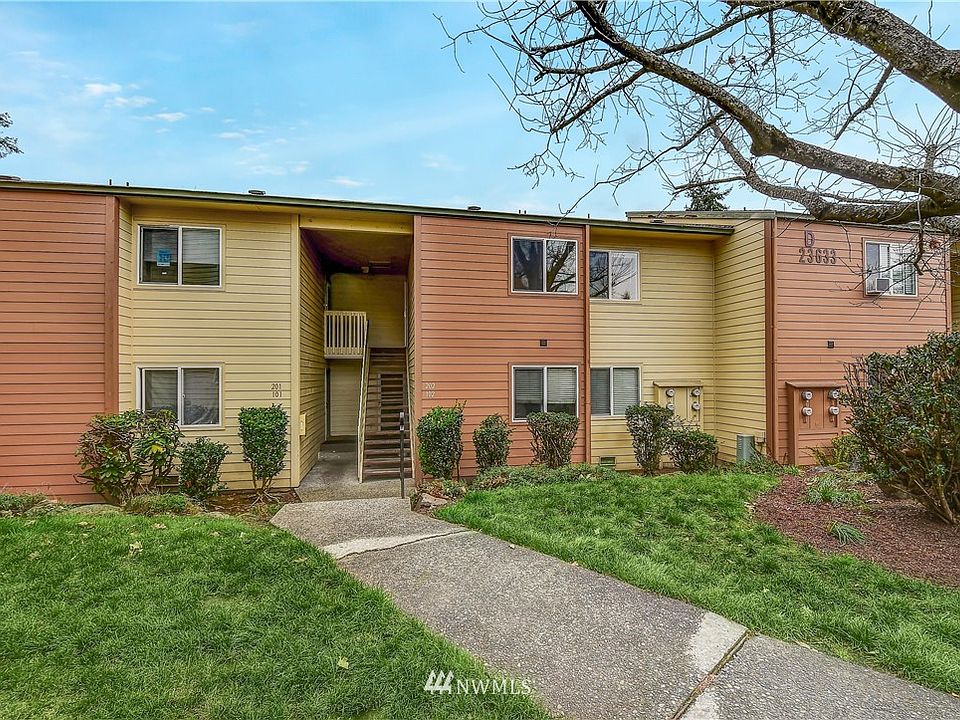 Entry to the unit is up the stairs and to the right