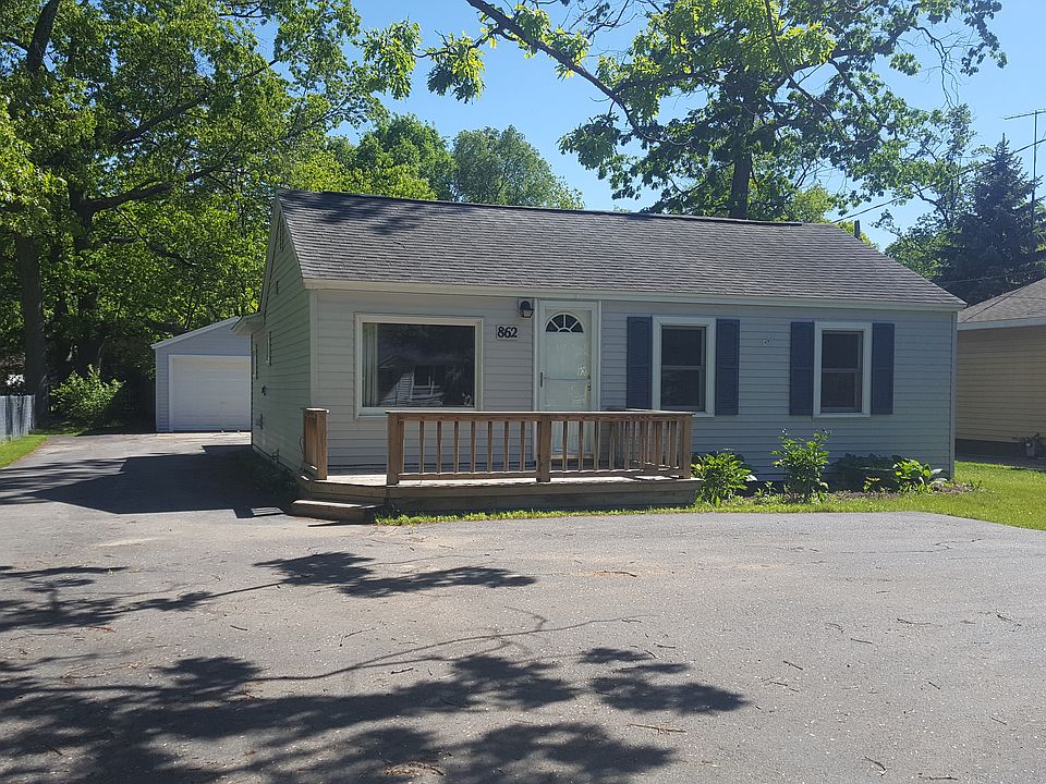 Exterior with garage from rd