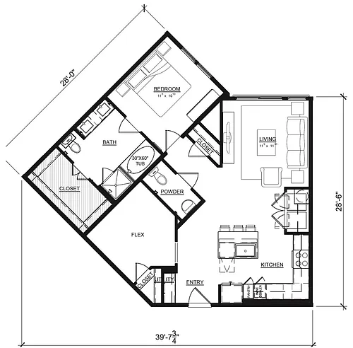 Floor plan Lantana | A3