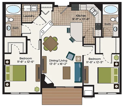 Floor plan The Wabasha