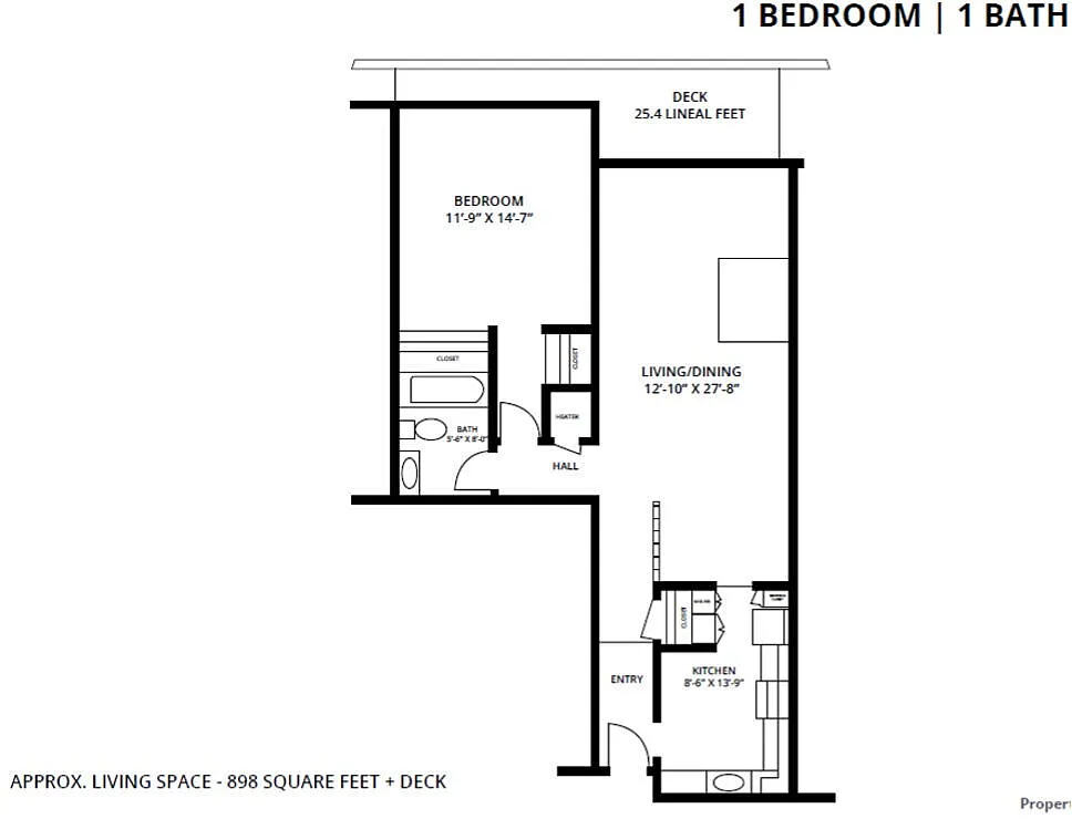 Floor plan 1X1