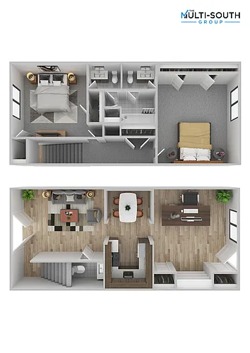 Floor plan 2 bedroom 1.5 bathroom