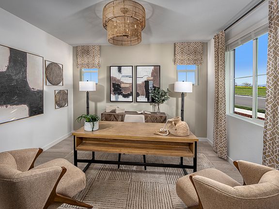 A modeled 5028 plan at a nearby Meritage Community in Oakley, CA