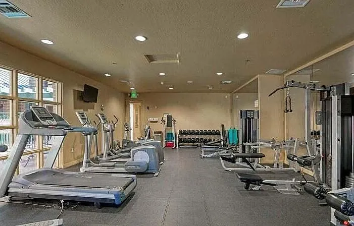 Gym and dry sauna avaialble to residents .
