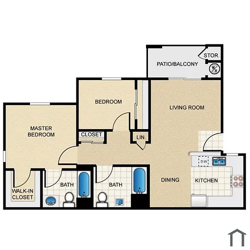 Floor plan Two bedroom