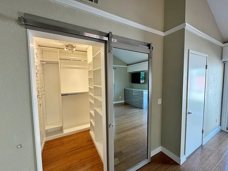 Primary bedroom closet (empty)