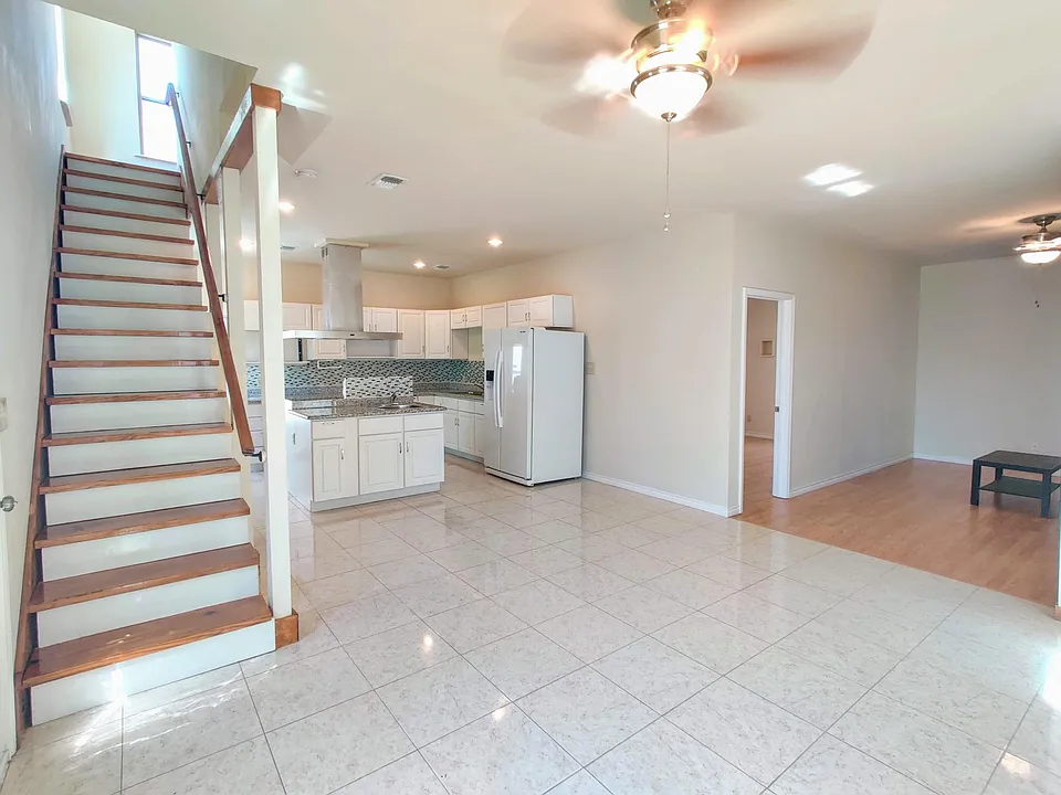 Kitchen and living