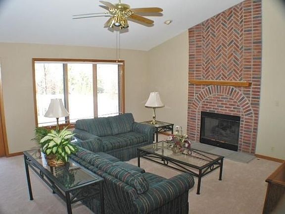 Great room with natural fireplace