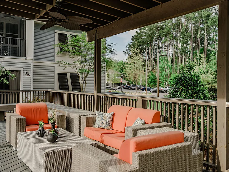 Poolside seating