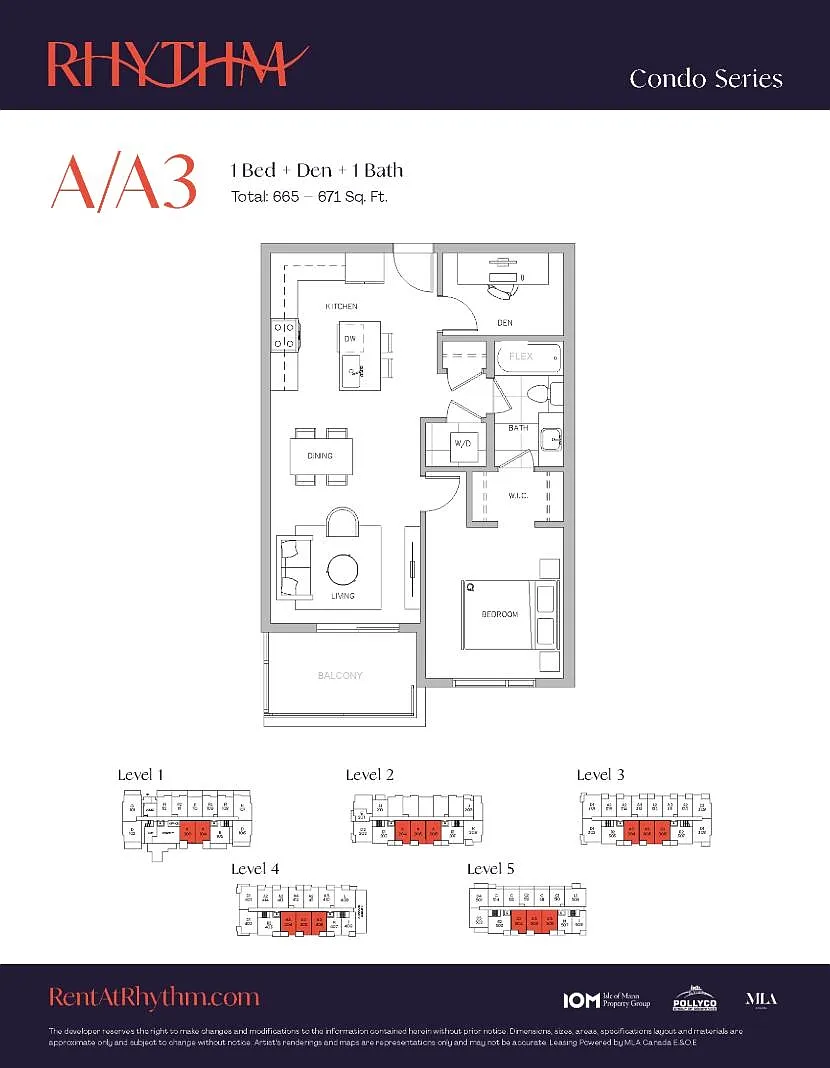 1 bed, 665 sqft, $2,100 — Photo 1