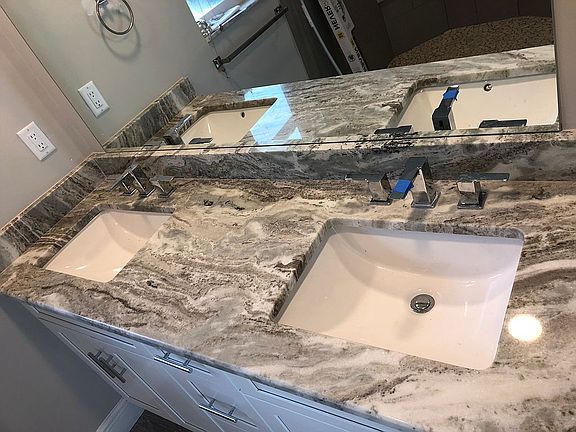 New fixtures and granite top