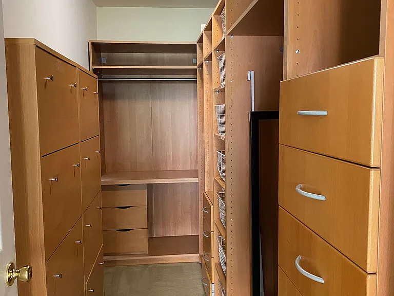 Primary walk in California closet