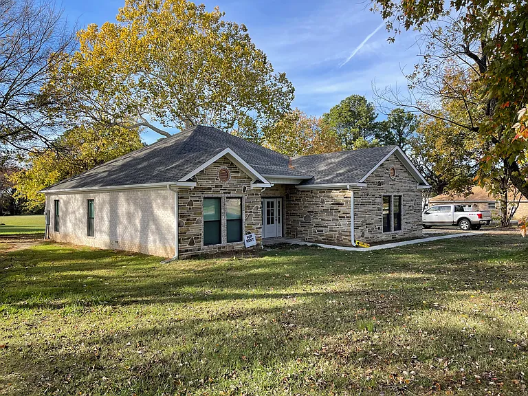 Front left of property