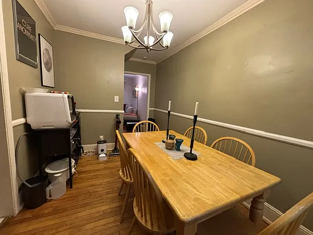 Another view of dining room towards the living room.
