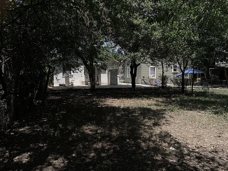 View from back of yard towards home