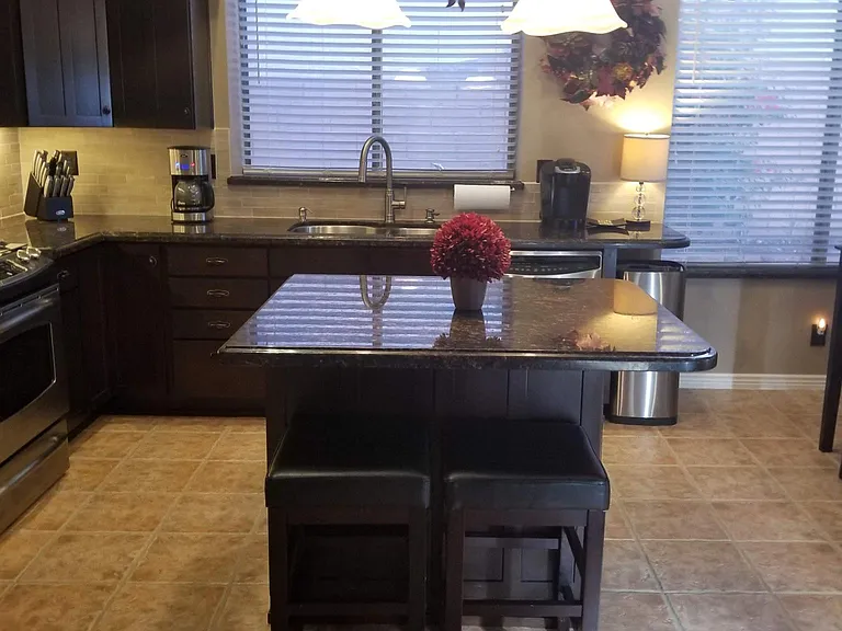 Island with seating for two