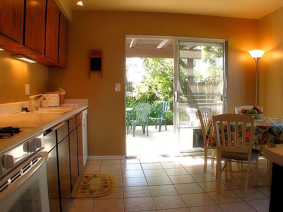 Breakfast Nook  looks out onto yard