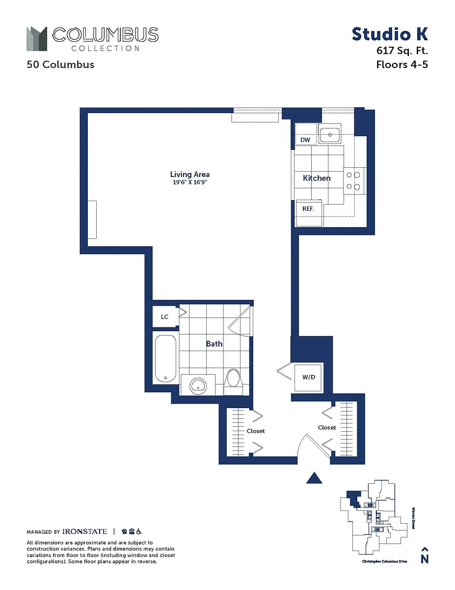 Floor plan Studio K