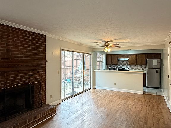 Family room with the fireplace