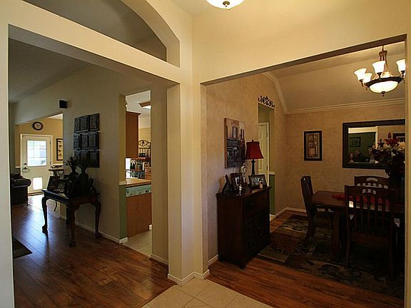 Another view of the entrance with archways and updated fixtures.