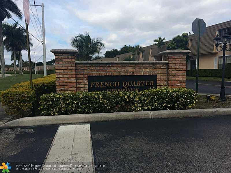 French Quarter in Plantation, Florida:  Tranquility Awaits!
