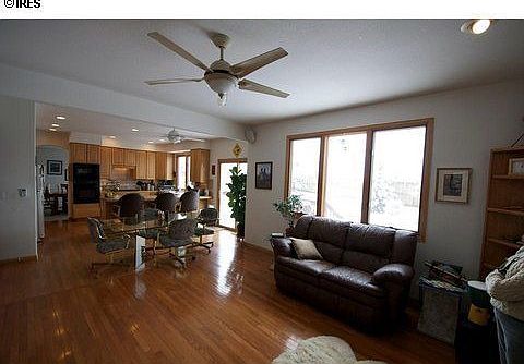 Kitchen opens to Huge Family Room 