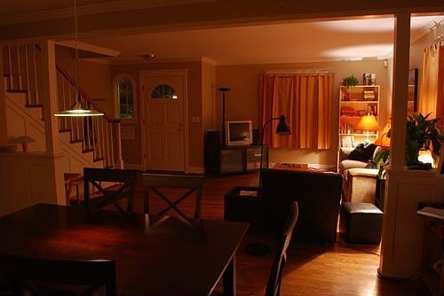 living room & dining room