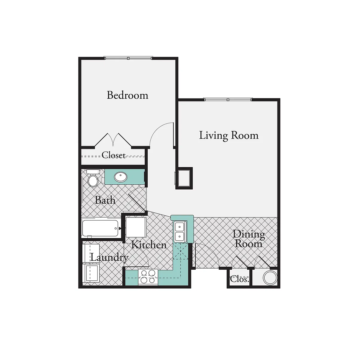 Floor plan 1X1