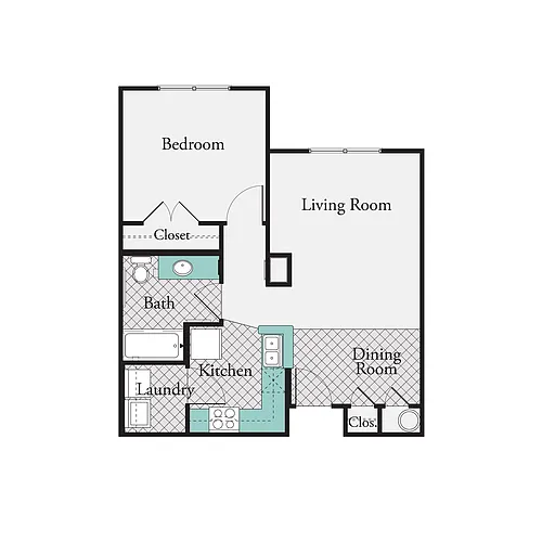 Floor plan 1X1