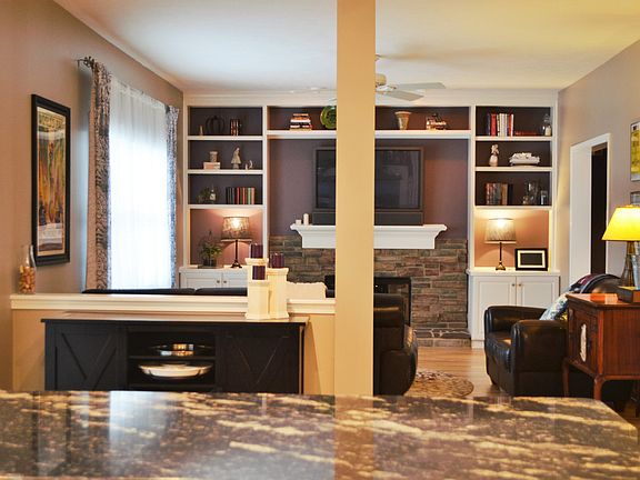 View across great room