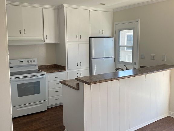 Kitchen with back door