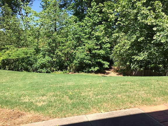 Large private backyard