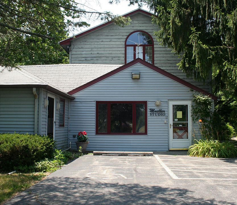 front of building