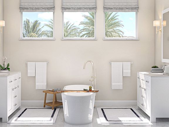 Sun-lit owner s bath