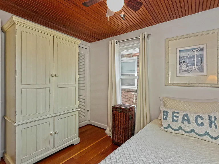 Rear bedroom with twin size bed.