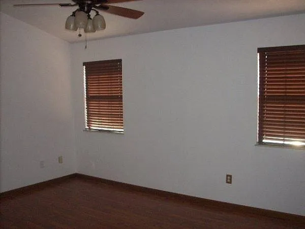 2nd bedroom with vaulted ceiling