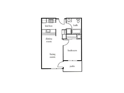 Floor plan One Bedroom