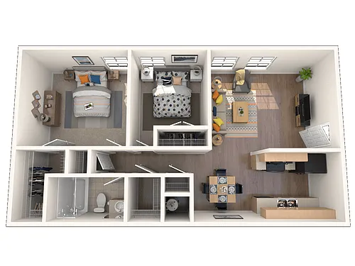 Floor plan Two Bedroom
