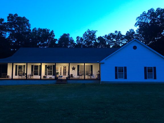 Night view- front porch 