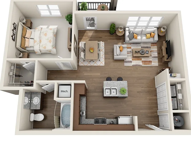 One bedroom one bathroom One bedroom one bathroom