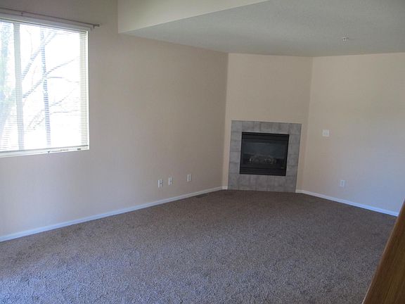 living room with fireplace