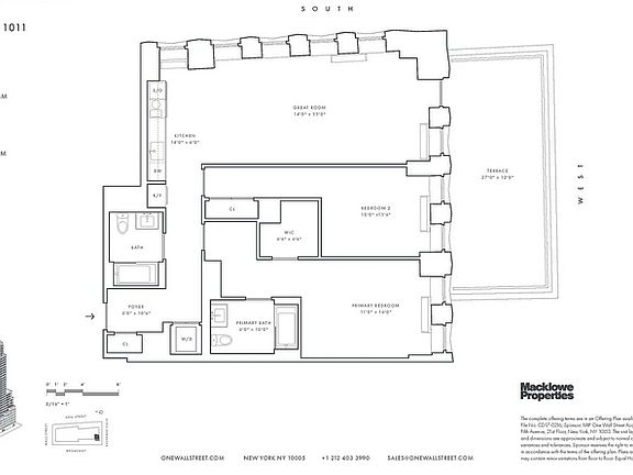 2nd image of 1 Wall St APT 1011