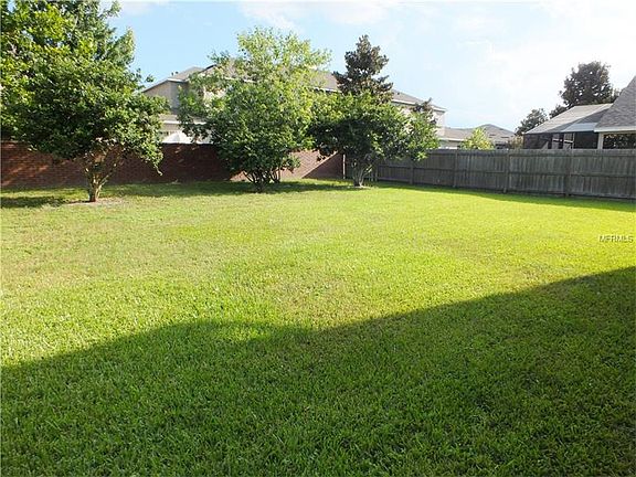 Large fenced in backyard