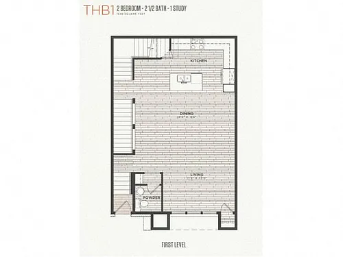 Floor plan TH B1
