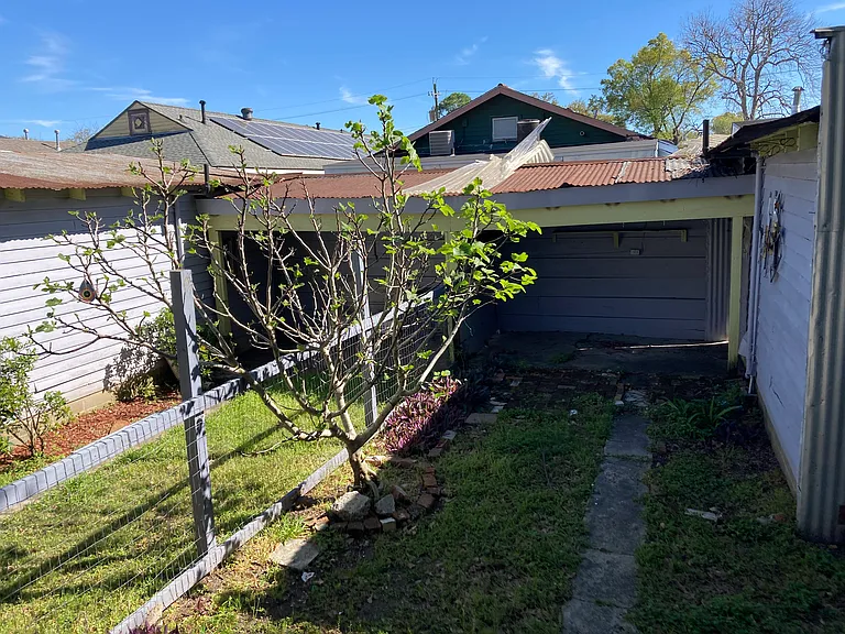 Backyard area