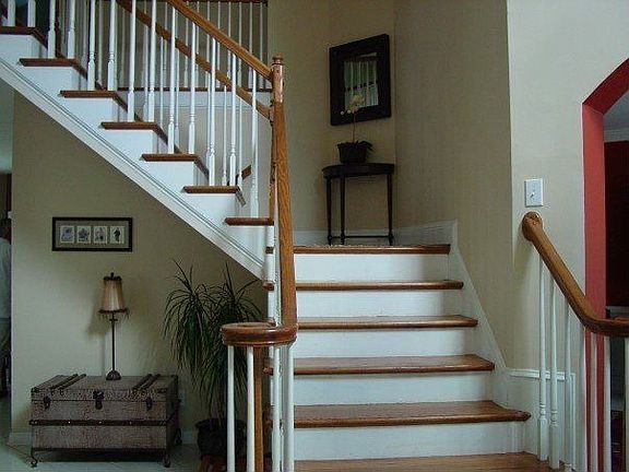 Front of dual staircase