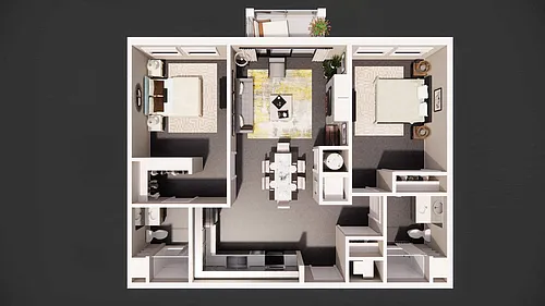 Floor plan 2BR/2BA