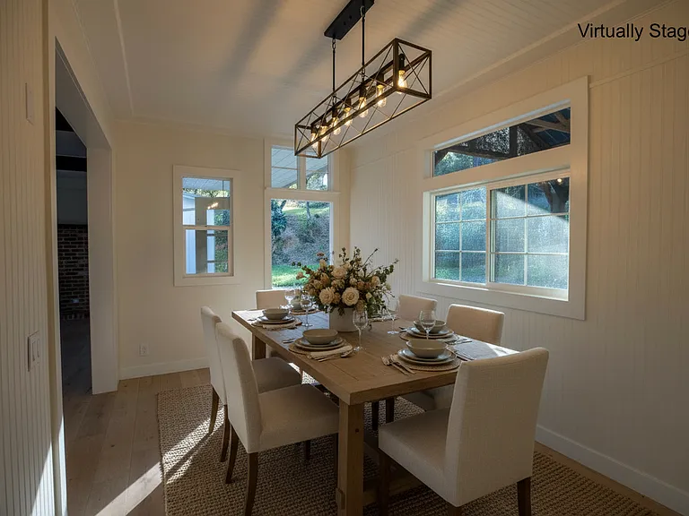 Beautiful setting for a lovely spring brunch! Tons of light with high ceilings.